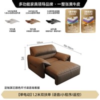 FA SA DI HOUSEHOLD 政府补贴法莎蒂大象耳朵零靠墙电动功能沙发简约客厅头层牛皮沙发