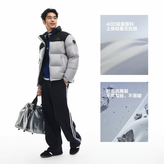 波司登 B260246380 90绒立领宽松羽绒服 山霭灰 XL