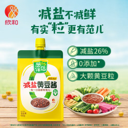 欣和 葱伴侣 减盐黄豆酱 450g 袋装