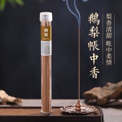 楠檀大师 鹅梨帐中天然线香静心安眠沉香家用舒压安寝持久熏香