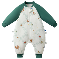 babycare 松果枝枝薄夹棉分腿睡袋 80码 75-85cm