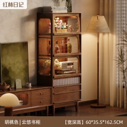 红林日记 实木展示柜手办客厅电视边柜餐边柜酒柜沙发置物收纳书柜