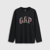 百亿补贴：Gap 男女装秋季新款logo涂鸦印花纯棉宽松长袖T恤上衣787426