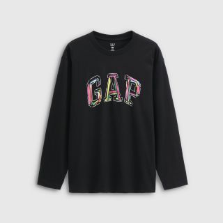 百亿补贴：Gap 男女装秋季新款logo涂鸦印花纯棉宽松长袖T恤上衣787426