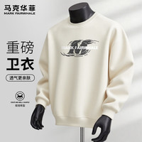 马克华菲 重磅棉卫衣男女同款 - 浅米#JMK漩涡M 多色可选