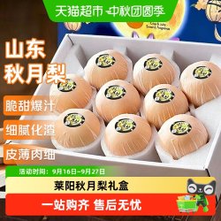 寻天果蔬 秋月梨正宗山东新鲜阳莱梨子羊脂级大果时令正品水果