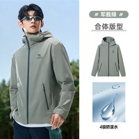 骆驼 防风防泼水 男士软壳衣