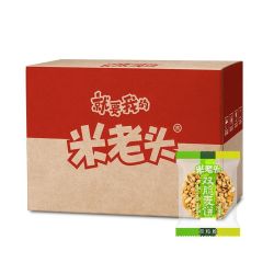米老头 整箱680g米老头满嘴香米饼麦饼独立包装爆米花批发双脆米饼小零食