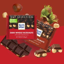 Ritter SPORT RitterSport瑞特滋巧克力100g*2块装德国进口巧克力网红休闲零食