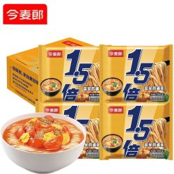 今麦郎 1.5倍4袋番茄鸡蛋面泡面袋装不辣面速食大包方便面浓汤好喝