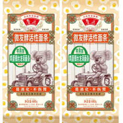 鲁花 600g考拉鸡蛋银丝龙须挂面甄选早餐速食鲜香汤面圆面条系列