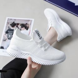 舞蹈鞋软底透气广场舞鞋女曳步舞运动跳舞鞋新款鬼步舞鞋飞织轻便