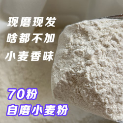农家自磨小麦面粉原麦面粉5斤零添加通用优选 无提取精细小麦粉