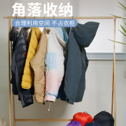 羽绒服冲锋衣旅行服整理便携轻防水防尘时尚黑色折叠设计大容量