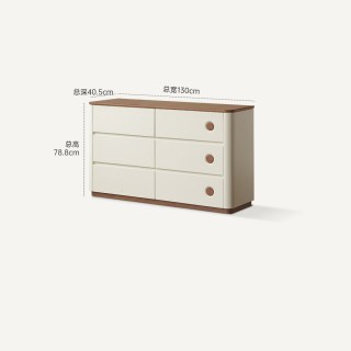 胜林 中古奶油风梳妆台卧室转角化妆桌2026新款化妆台斗柜一体收纳柜