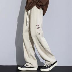 d&x 秋冬潮牌男式宽松休闲裤青少年日常旅游逛街百搭常规直筒裤长裤男