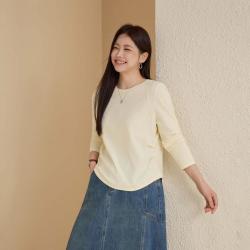 纤莉秀 大码女装简约百搭上衣胖mm春秋款