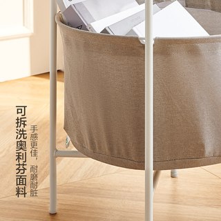 全友 现代简约收纳置物架一体小桌子 墙面搁架