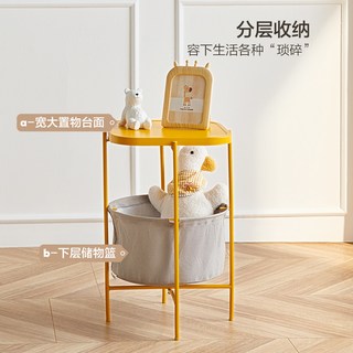 全友 现代简约收纳置物架一体小桌子 墙面搁架