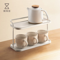 懒角落 杯架杯子收纳置物架家用桌面水杯茶杯整理架子储物架放杯架