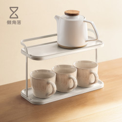 懒角落 杯架杯子收纳置物架家用桌面水杯茶杯整理架子储物架放杯架