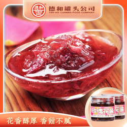 德和 248g玫瑰花酱罐头 高原重瓣玫瑰 即食鲜花 调味特产 方便速食