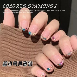 400颗美甲迷你小钻小号异形钻平底钻亚克力美甲彩钻特小号钻