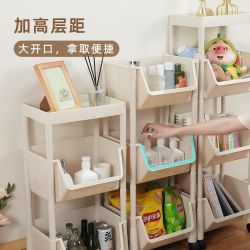 小推车置物架落地书房移动书架客厅收纳架宿舍桌下储物架零食架子