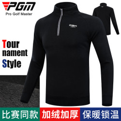 PGM 加绒加厚 高尔夫男装春夏季外套长袖t恤上衣服装衣服polo衫