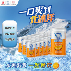北冰洋 橙汁汽水 果汁汽水碳酸饮料 迷你mini罐200ml*6罐/塑封装试饮装