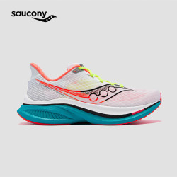 saucony 啡速5缓震透气轻便回弹全能竞速训练长距离跑鞋 白黑 44