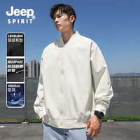 JEEP SPIRIT 吉普飞行员夹克男2026年春秋季新款宽松百搭棒球服简约休闲外套
