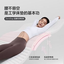喜临门 A类控温可拆洗三区乳胶舒脊黄麻双弹簧床垫