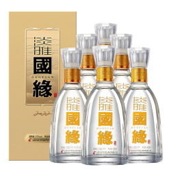 今世缘 国缘淡雅52度整箱装浓香型白酒中秋送礼