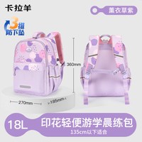 卡拉羊 小学生书包超轻减负游学包大容量男生书包可爱风女生书包旅游双肩包休闲包