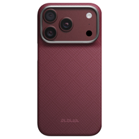 PITAKA iPhone 18 Pro 芳纶纤维 磁吸手机壳 勃艮第红