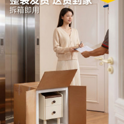 安居客 实木床头柜小型家用卧室20cm极窄夹缝床边柜子儿童置物架