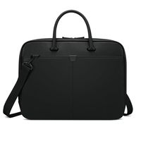 ThinkPad 联想15.6 英寸笔记本电脑包 (T200) 防水皮革邮差包 黑色