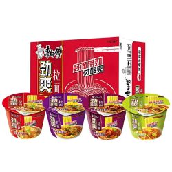 康师傅 劲爽拉面 4口味 共12桶