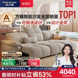 帕沙曼 全拆洗方糖电动沙发床小户型客厅现代简约布艺伸缩功能沙发