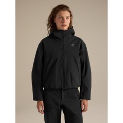ARC'TERYX 自营欧洲直邮Arcteryx始祖鸟 Clarkia AR女士黑色棉质尼龙连帽保