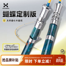 HISTAR 蝴蝶路亚杆微物ul实心马口竿Fuji导环白条翘嘴竿直柄枪柄弹射鱼竿 1.68m 直柄UL蝴蝶定制版