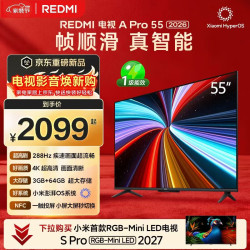小米 REDMI 红米 A Pro系列 L55RC-AP 液晶电视 55英寸 4K