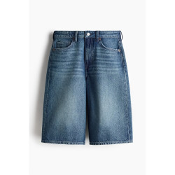 H&M 复古风百慕大牛仔短裤