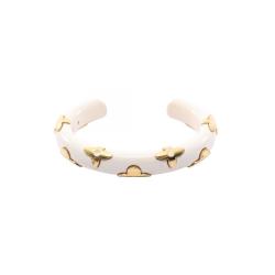 LOUIS VUITTON 日本直邮中古LV路易威登女B级9新bangle手镯塑料手镯白色