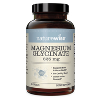 naturewise 自然薇萃甘氨酸镁胶囊补充剂成人补镁片助眠缓解焦虑情绪稳定 甘氨酸镁胶囊 30粒*1瓶