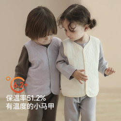 巴厘小猪 婴儿马甲秋冬夹丝保暖加厚上衣冬季无袖开衫（补贴好价！5折专区多款可选！）
