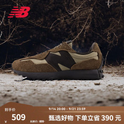 new balance NB官方秋季男女情侣舒适百搭潮流轻便厚底运动休闲鞋327系列 U327WMSD 36 (脚长22cm)