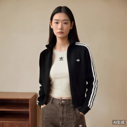 adidas 三叶草女子秋季KNIT FB TT潮流百搭经典运动休闲夹克外套KS7366 KS7366 S