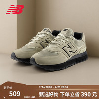 new balance NB官方26新款秋季男女情侣百搭厚底通勤轻便休闲运动鞋574LG系列 米色 U574L2GK 36 (脚长22cm)